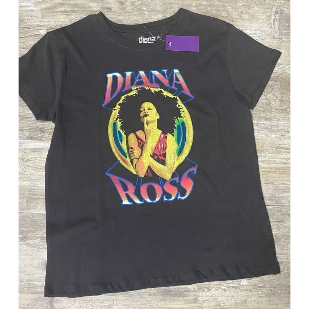 Diana Ross Womens Fitted T-shirt Sz Small